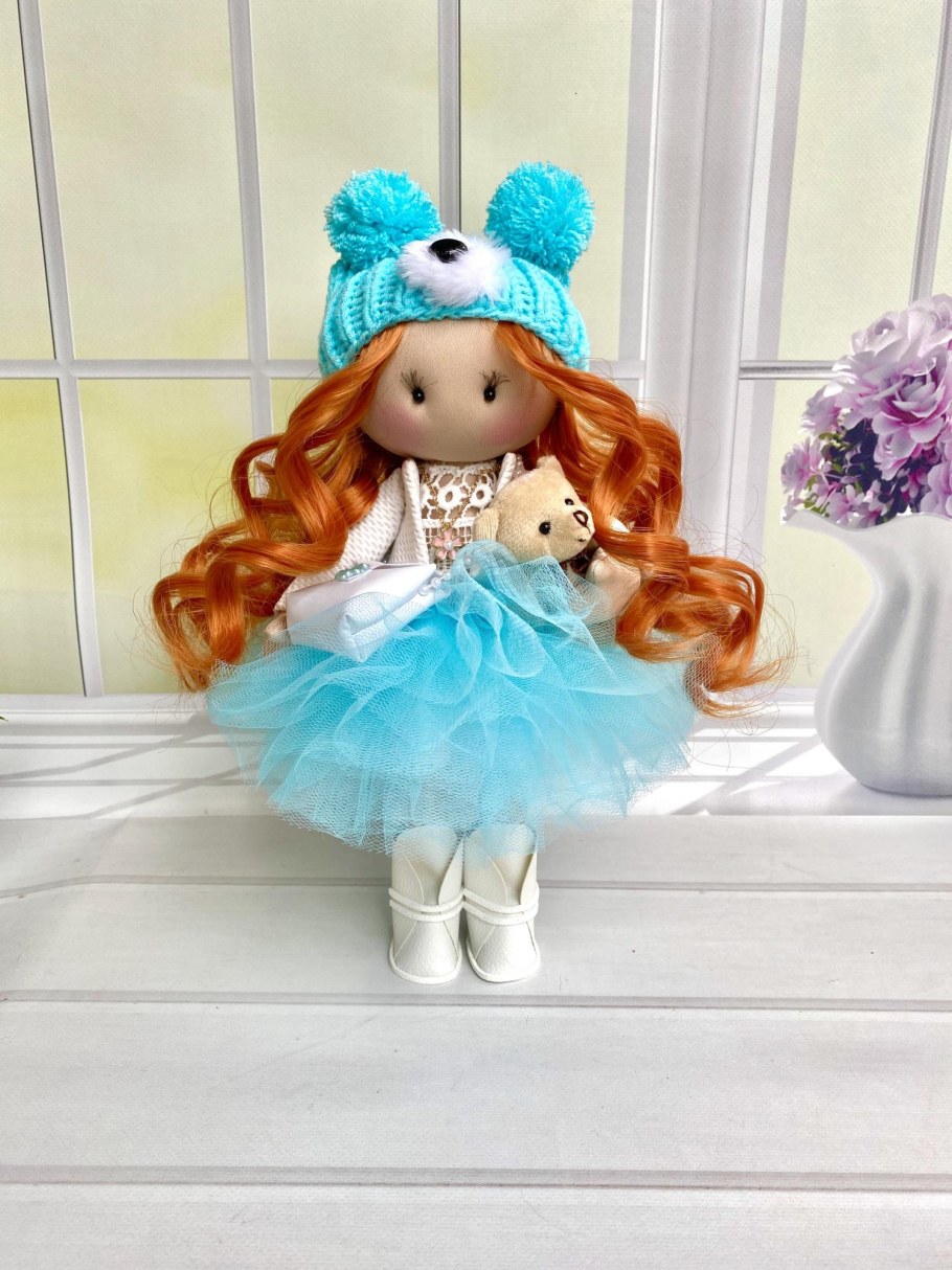 Кукла Тильда рыжая