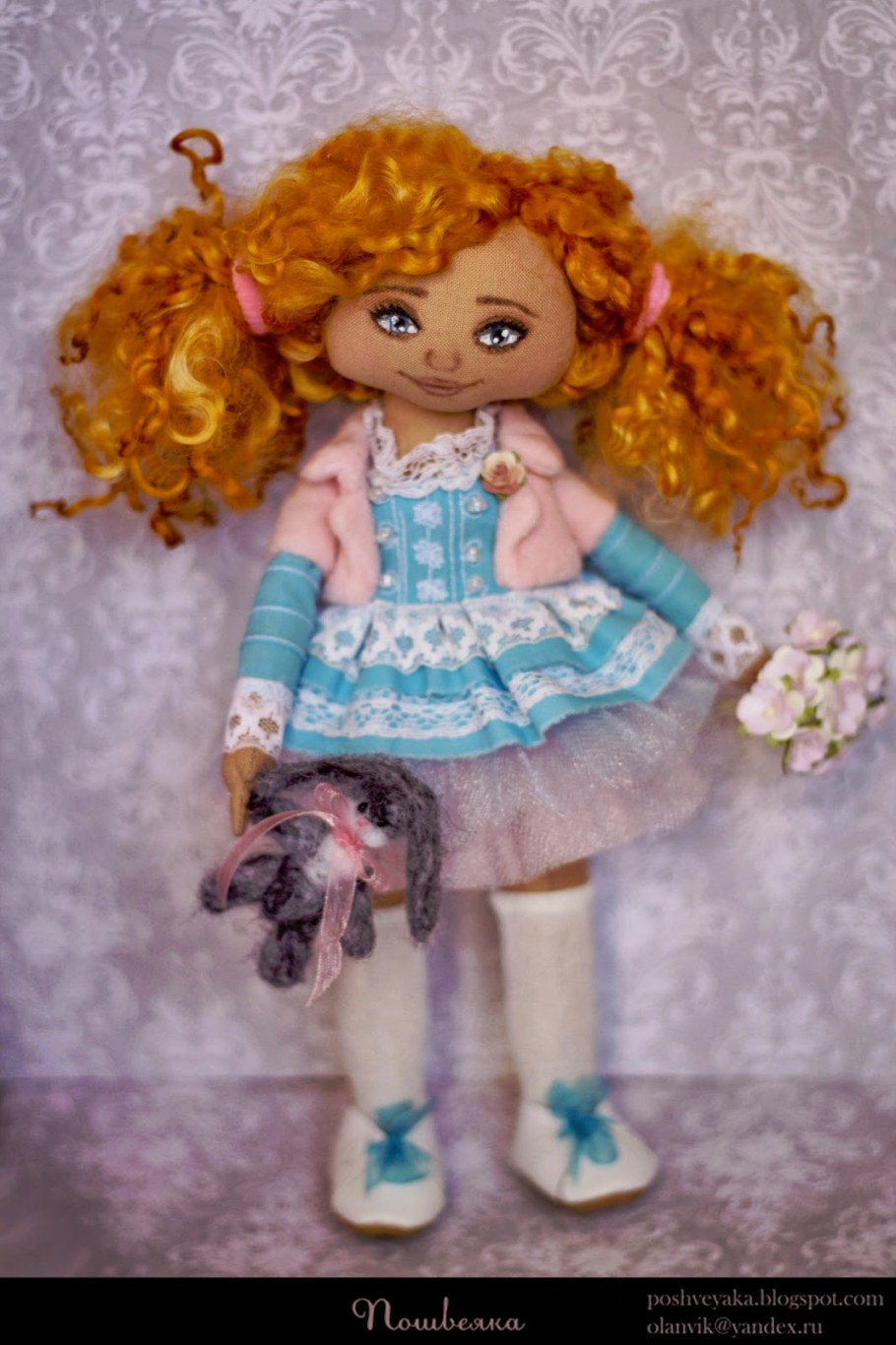 Кукла с рыжими волосами