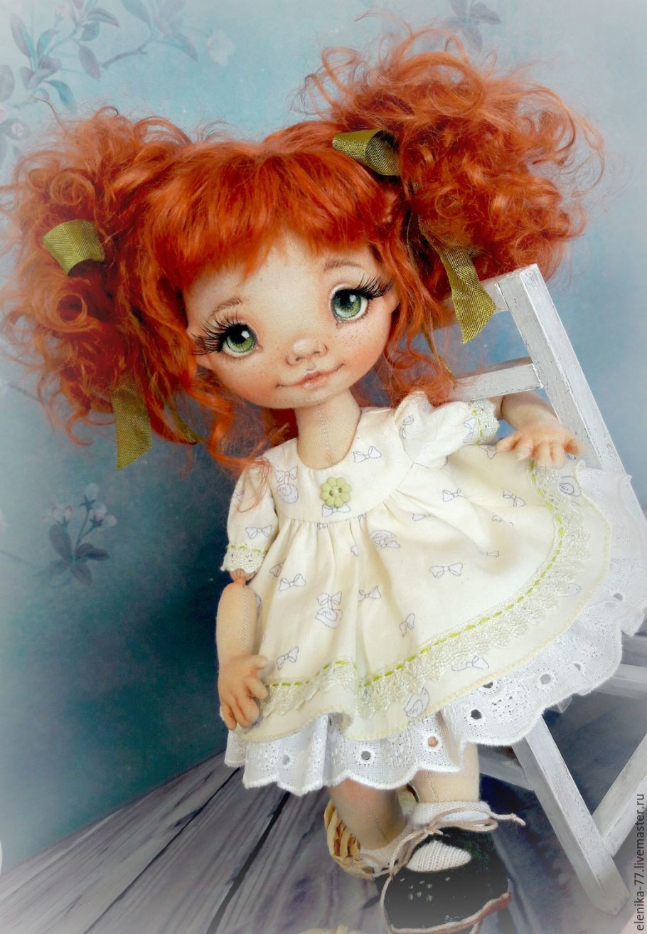 Рыжие текстильные куклы