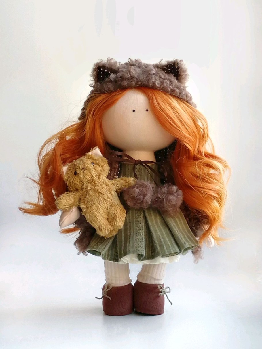 Куколка рыжулька своими руками