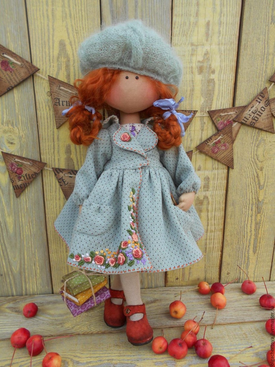 Интерьерные куколки с рыжими волосами