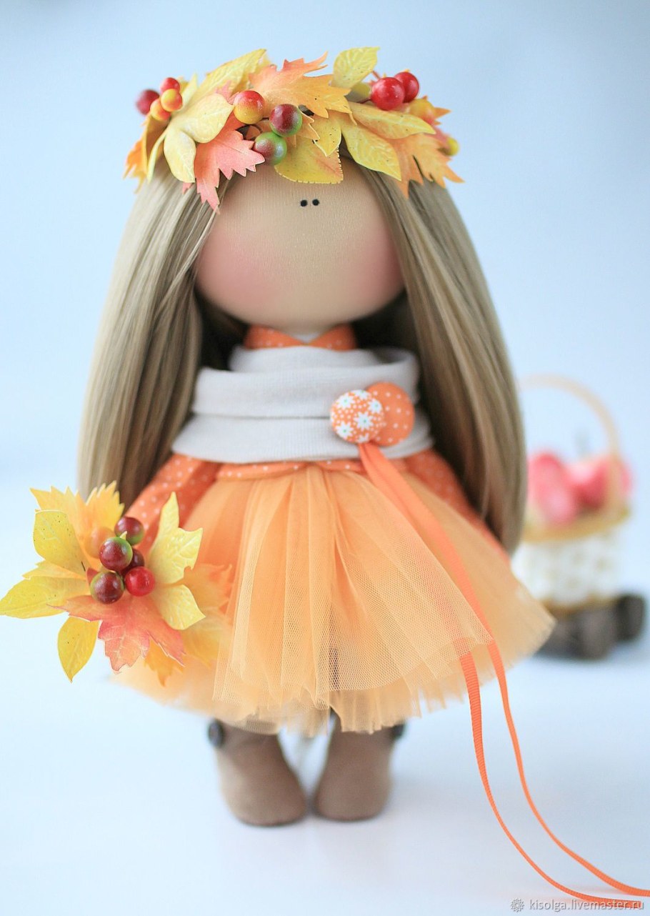 Кукла тыквоголовка осенняя