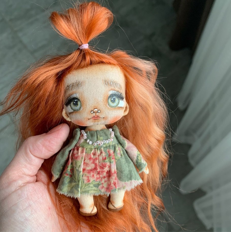 Рыжие текстильные куклы