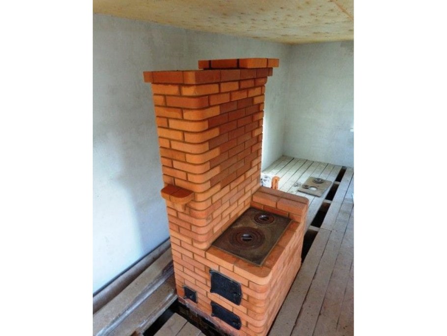 Кирпичная печь шведка отопительно-варочная