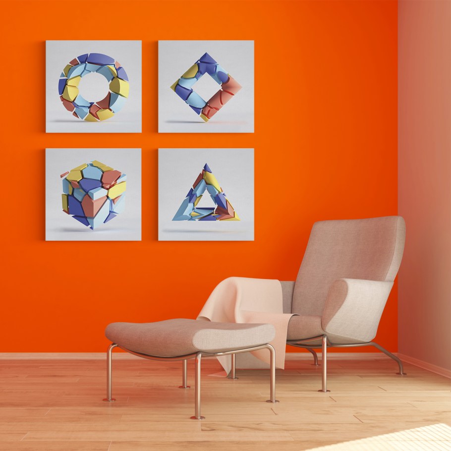 Картины геометрические интерьерные
