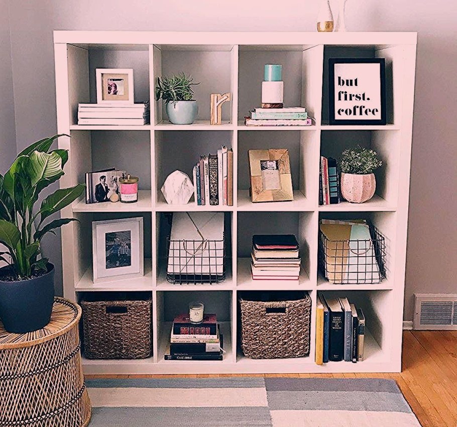 Ikea каллакс стеллаж белый