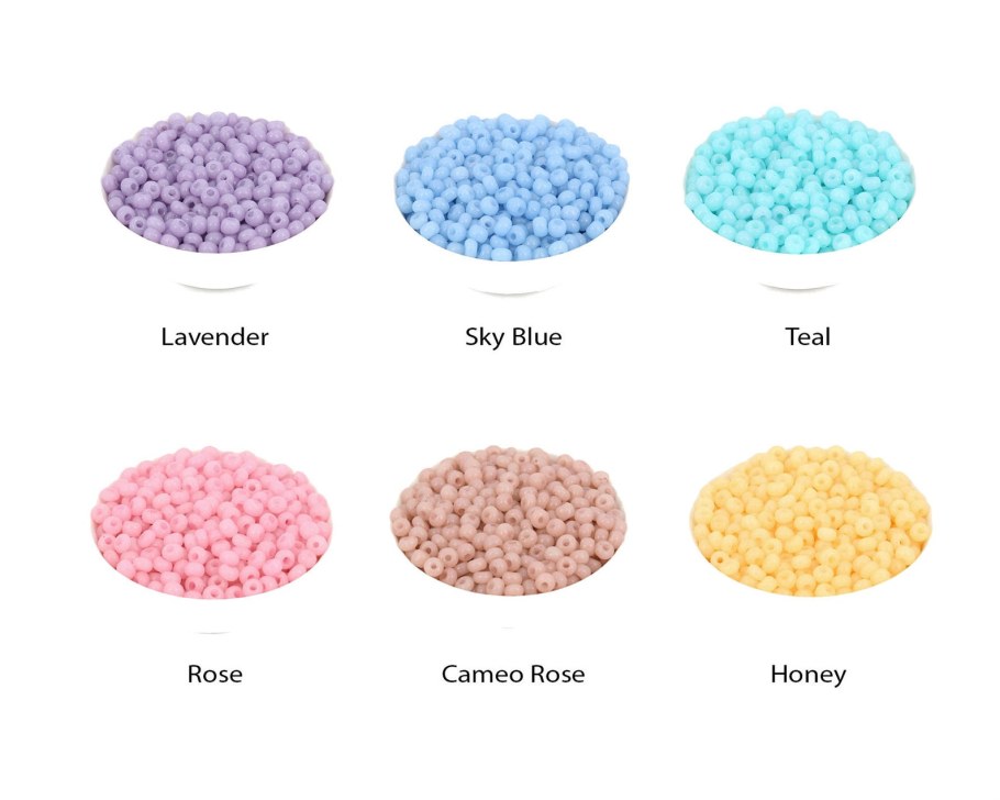 Бисер алебастровый набор