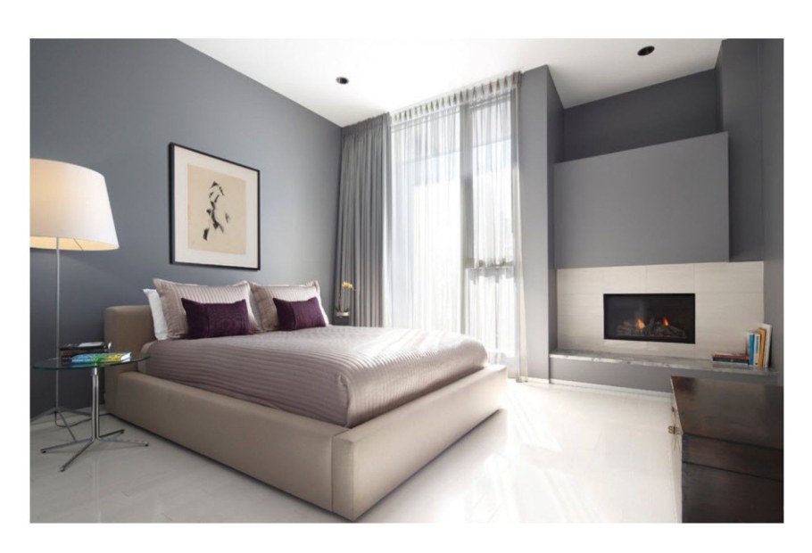 Спальня в бежево серых тонах