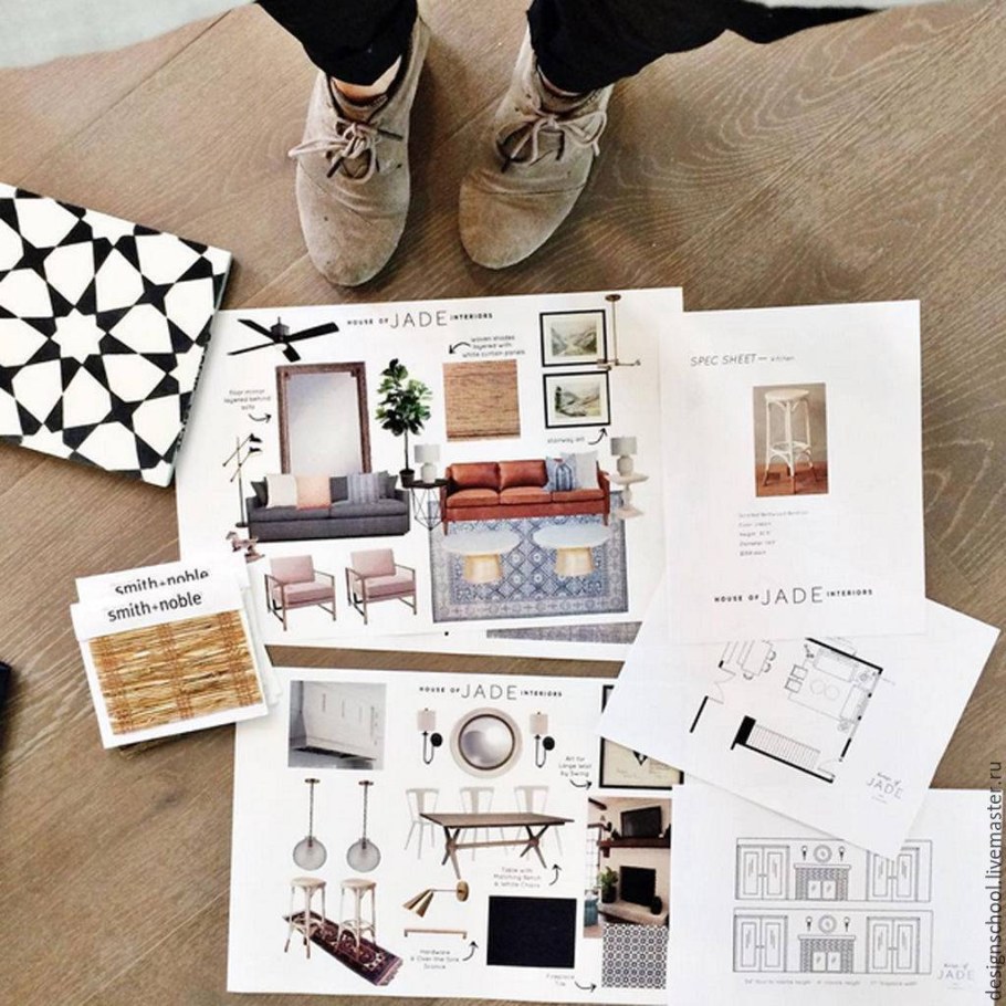 Мудборд для дизайнера интерьера