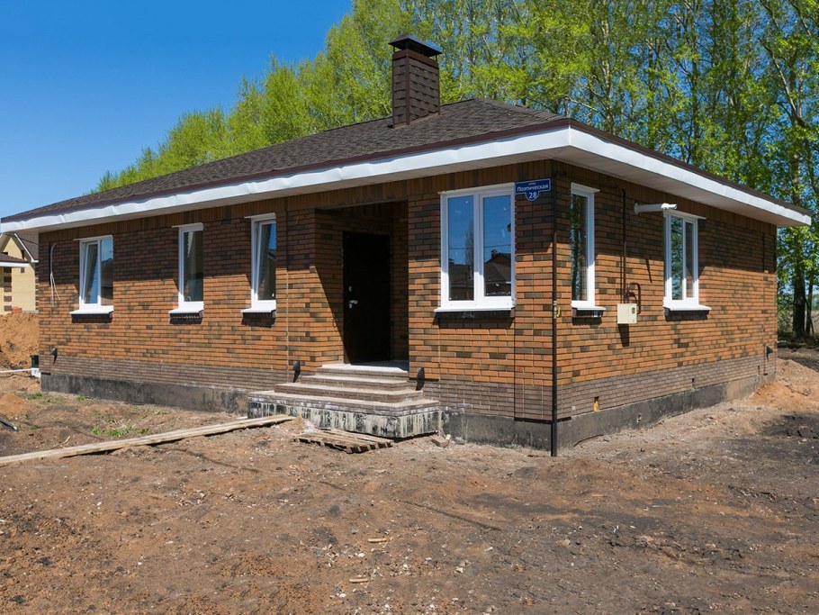 Одноэтажныйдом бовврская кладка