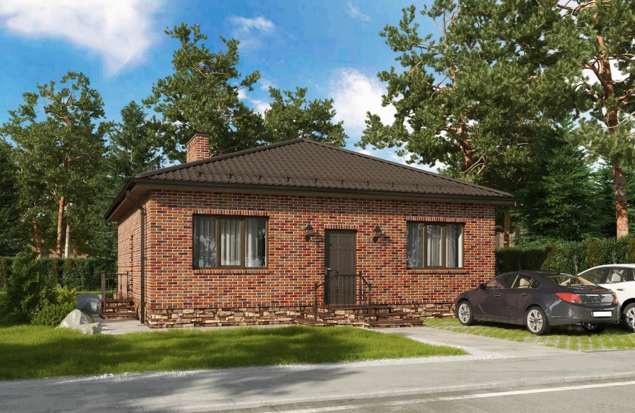 Дом кирпичный 110 кв.м одноэтажный