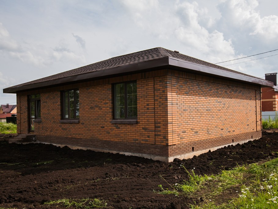 Одноэтажный дом Баварская кладка