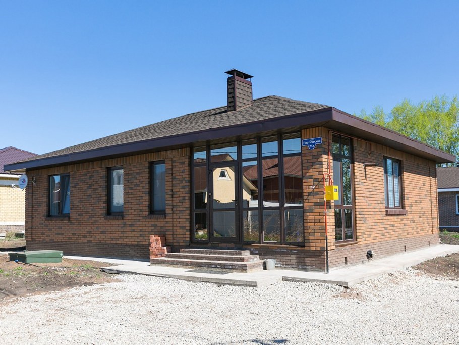 Одноэтажный дом Баварская кладка