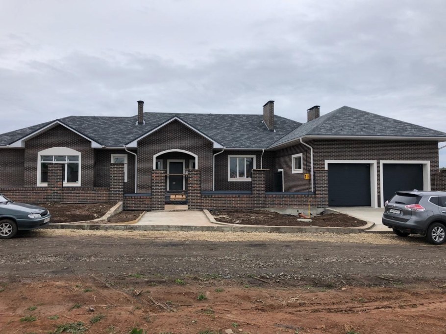 Одноэтажный дом Баварская кладка