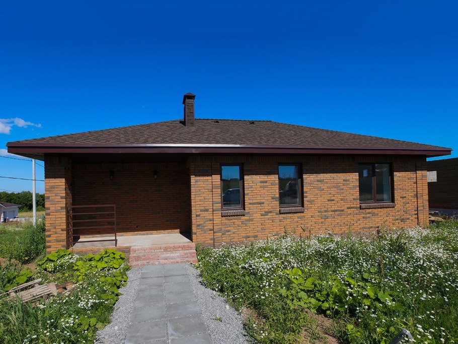 Одноэтажный дом Баварская кладка