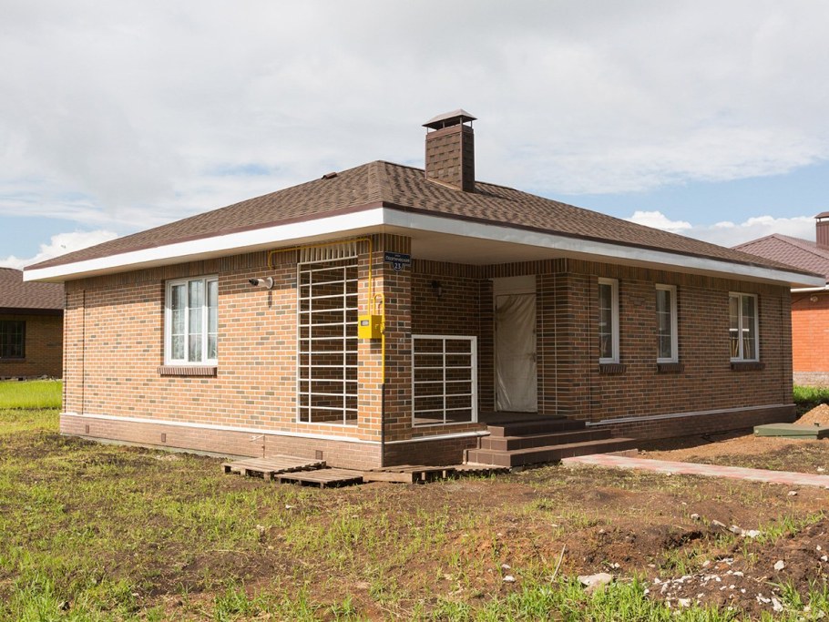 Одноэтажные дома из кирпича