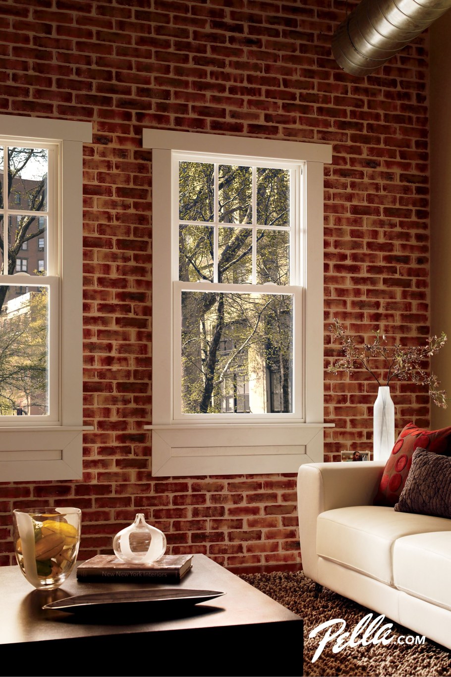 Кирпич в интерьере