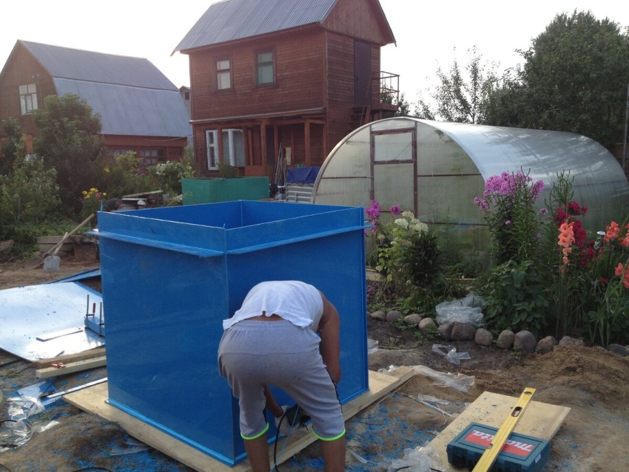 Купель из еврокуба