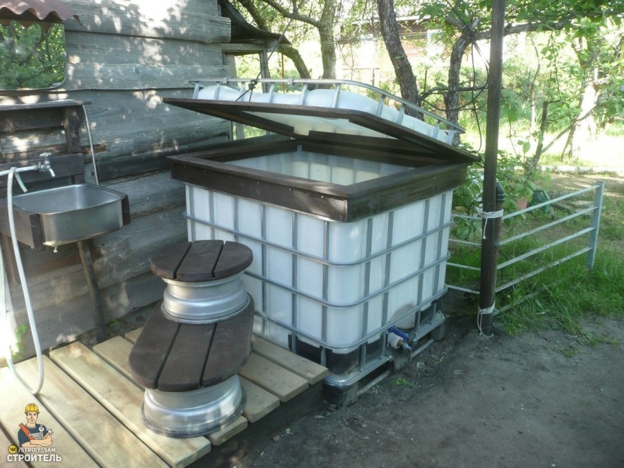 Бассейн из еврокубика