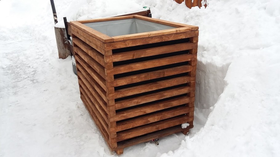 Купель из еврокуба