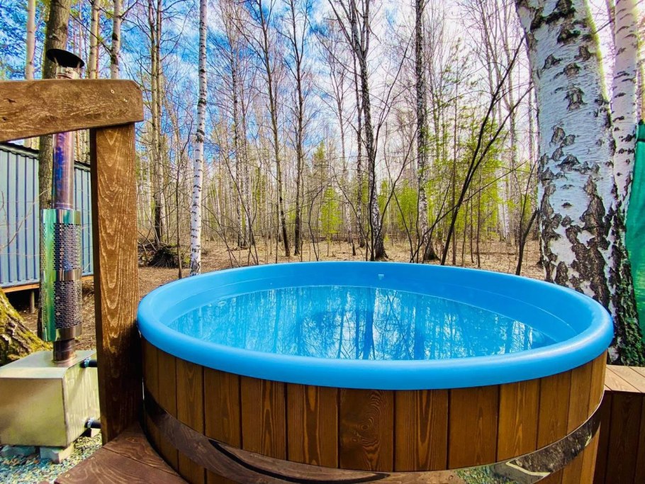 Купель для бани из еврокуба