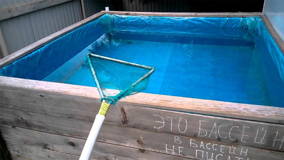 Самодельный бассейн на даче