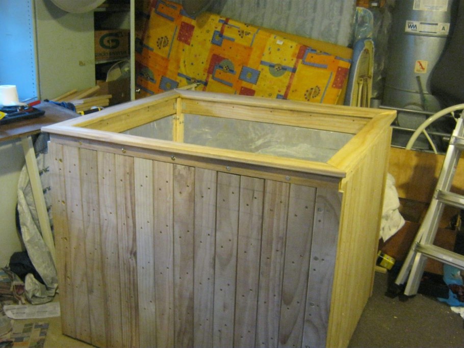 Купель из еврокуба с подогревом