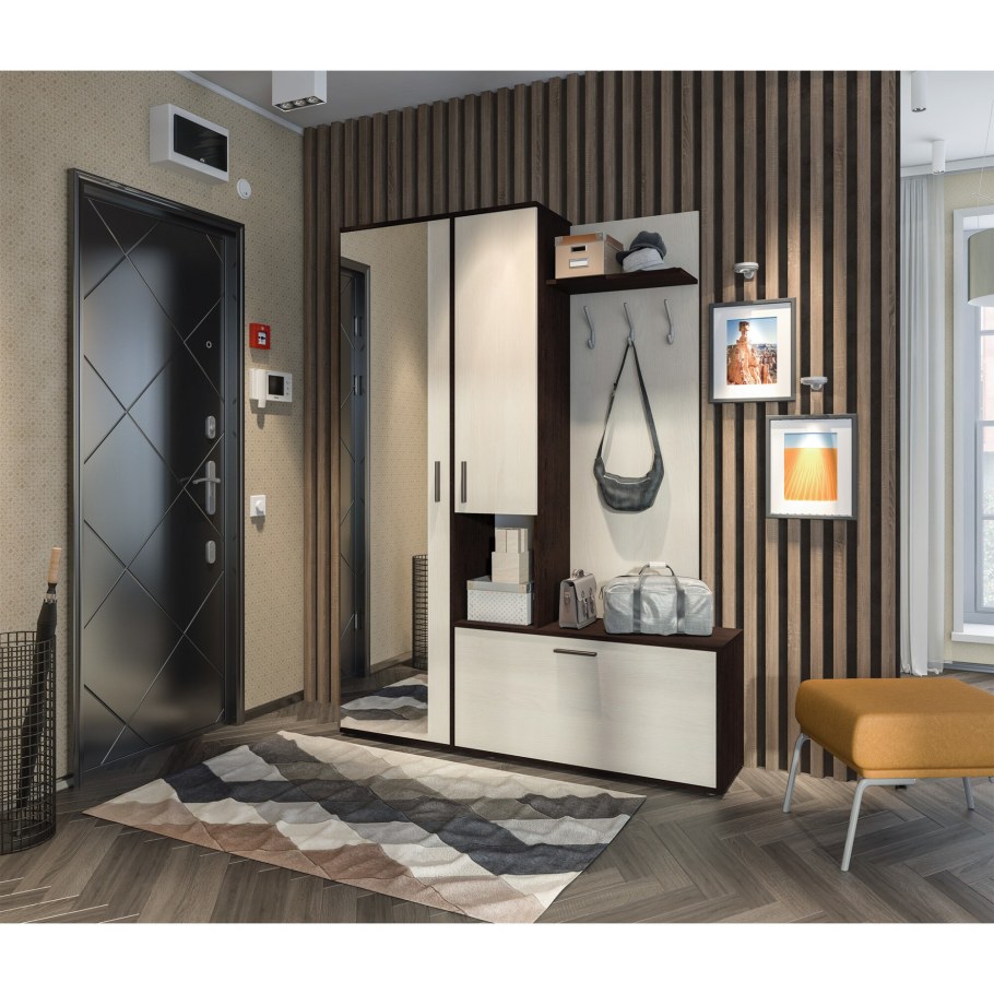 Саша сб-2739 прихожая дуб сонома/белый