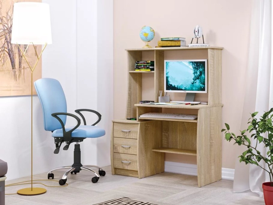 Компьютерный стол комфорт 4 СК дуб сонома