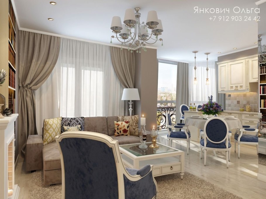 Кухня гостиная