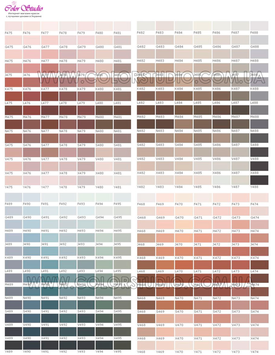 Тиккурила евро 7 палитра цветов