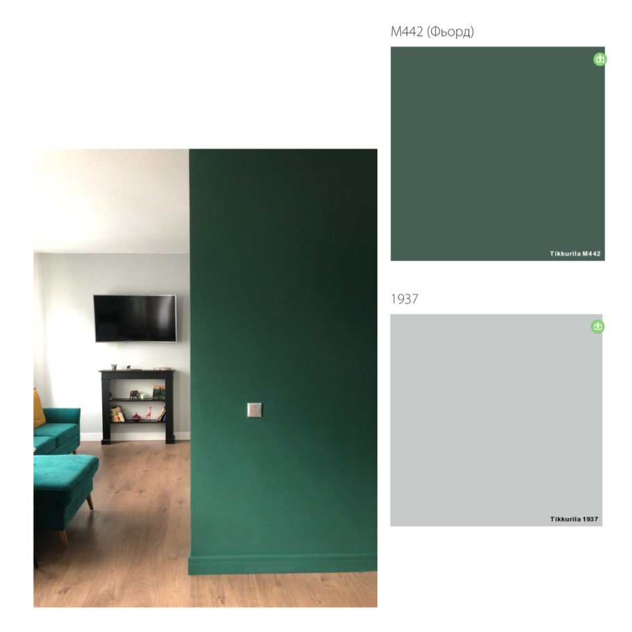 Tikkurila палитра зеленый s384