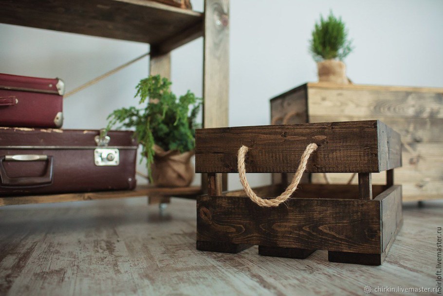 Деревянный ящик