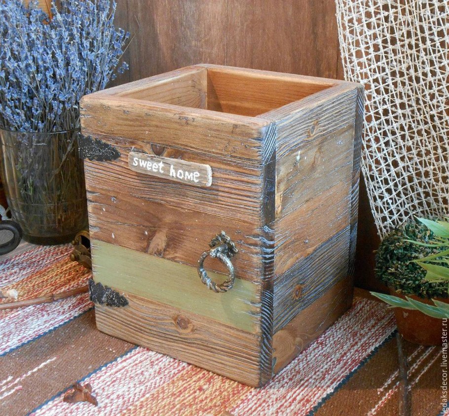 Декоративные ящики из дерева