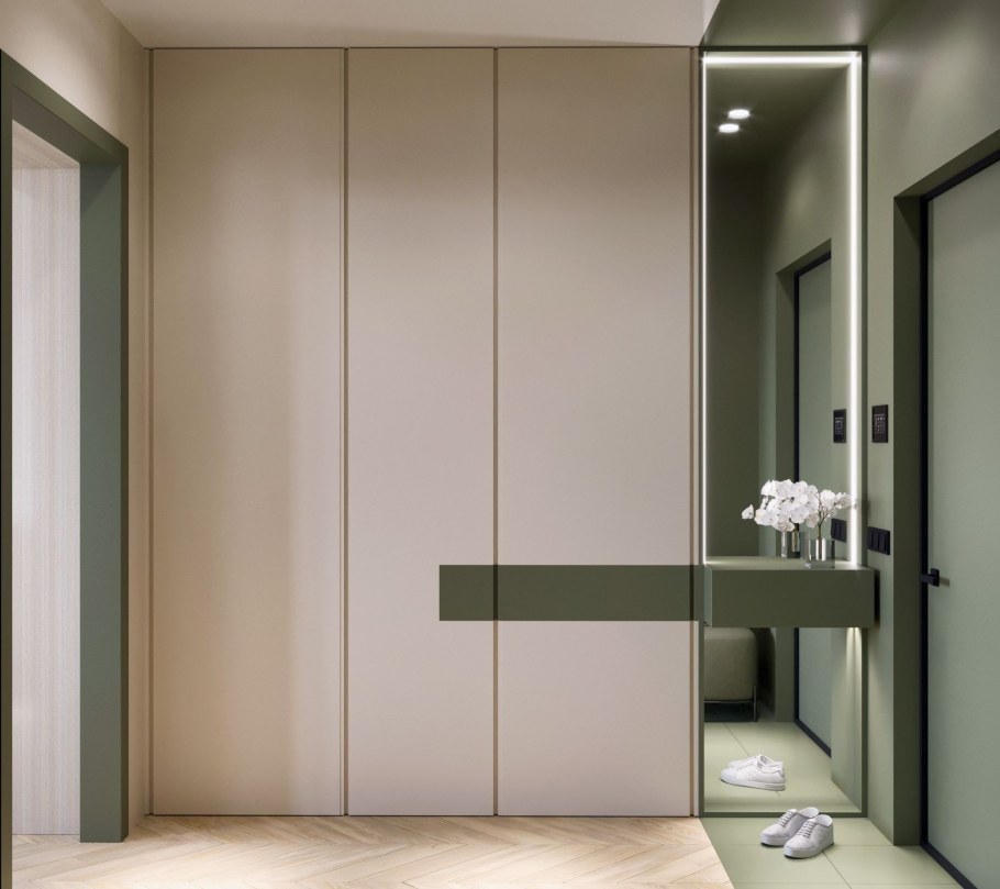 Стильный шкаф в прихожую