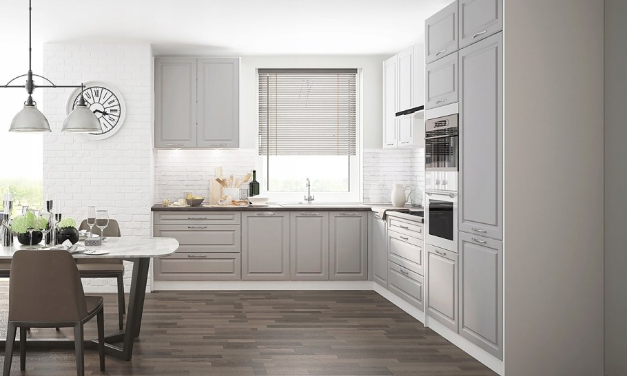 Угловая кухня икеа Неоклассика