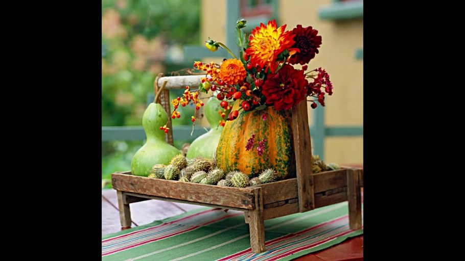 Осенние композиции из цветов