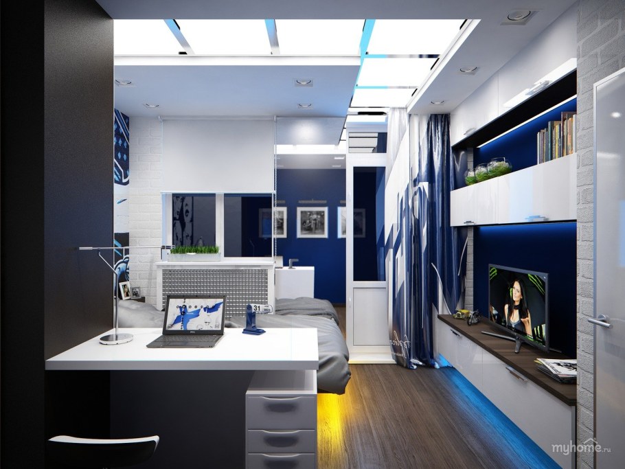 Комната для мальчиков подростков в современном стиле