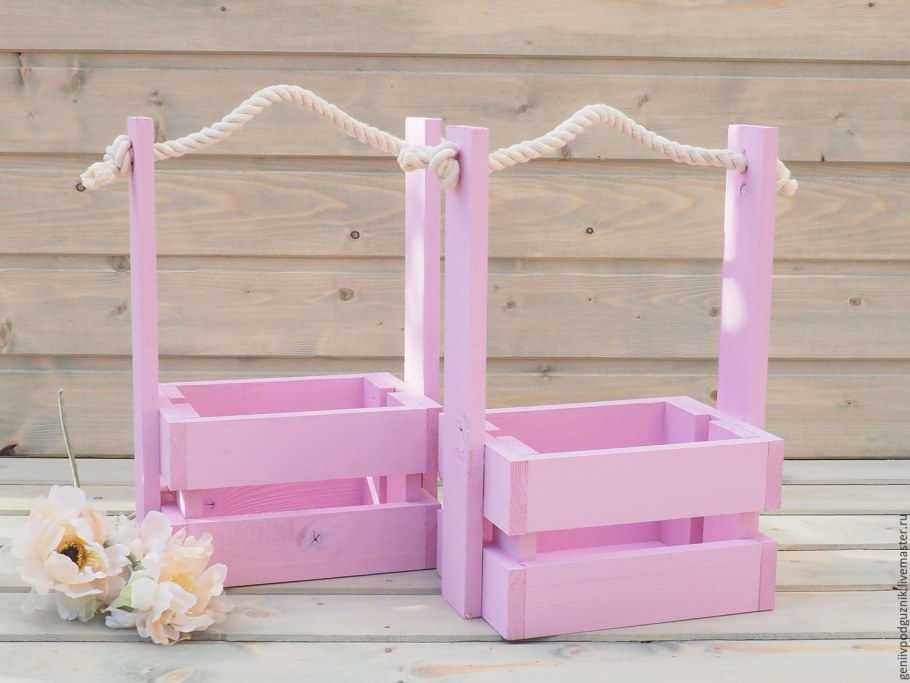 Ящик для цветов деревянный