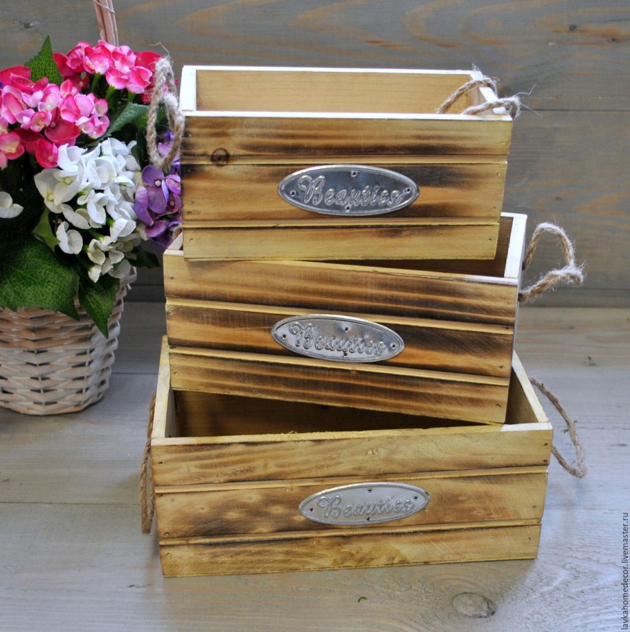 Ящик для цветов деревянный