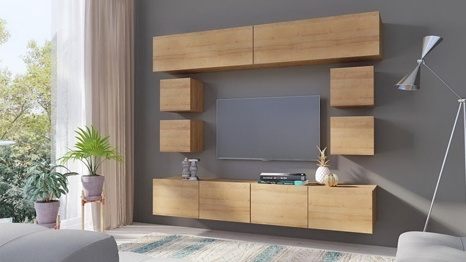 Стенка CALABRINI 3 современная мебель глянец