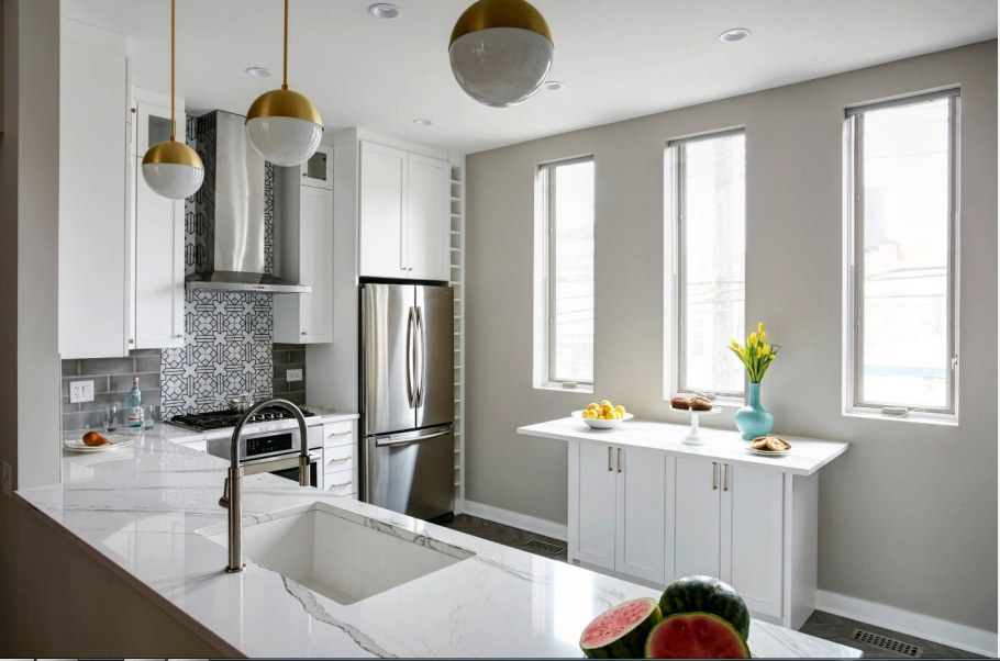 Дизайн проходной кухни