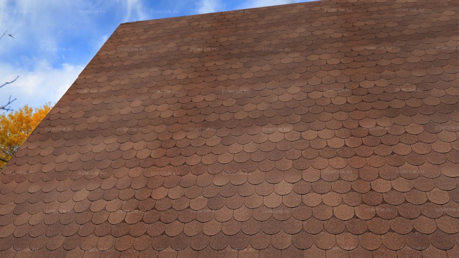 Битумная черепица Тегола антик коричневый