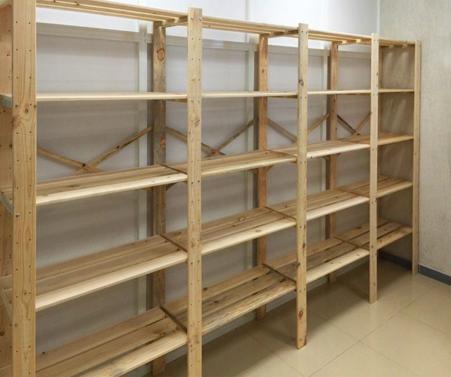 Стеллаж из брусков