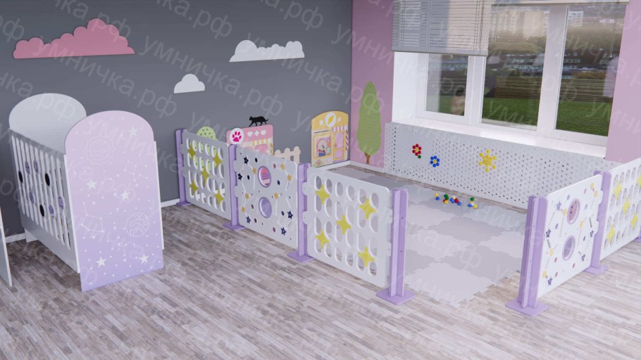 Кровать детский с пони