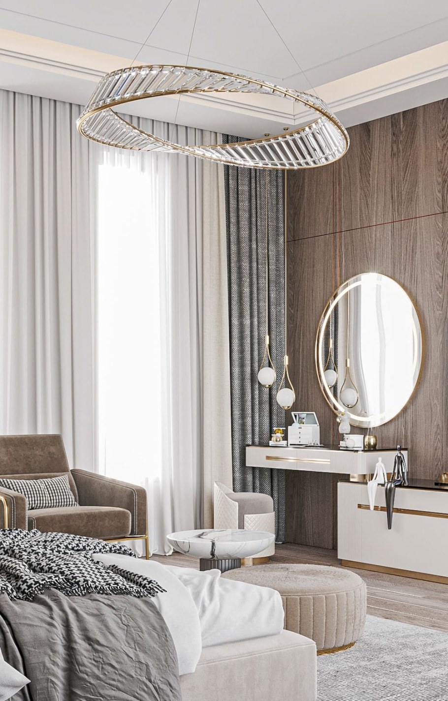 Модные люстры 2022 в спальню