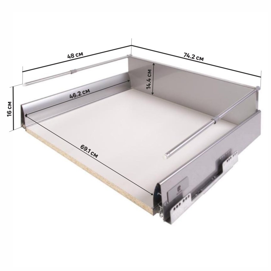 Ящик Delinia высокий с доводчиком