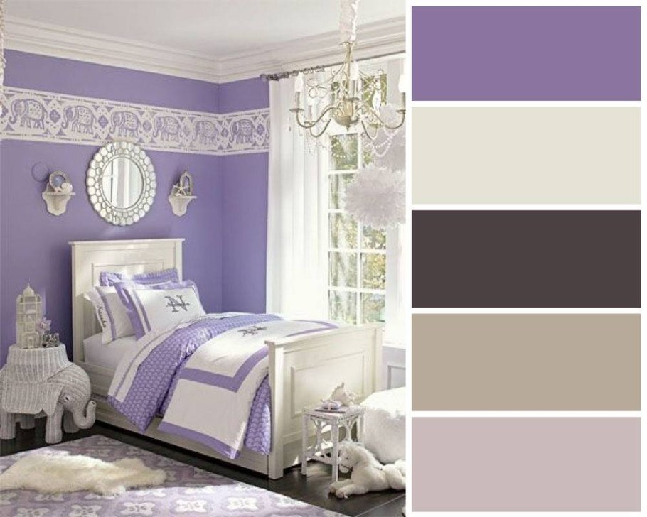 Сочетание цветов в интерьере сиреневый