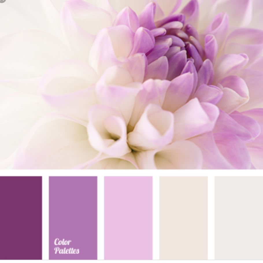 Розово сиреневая палитра