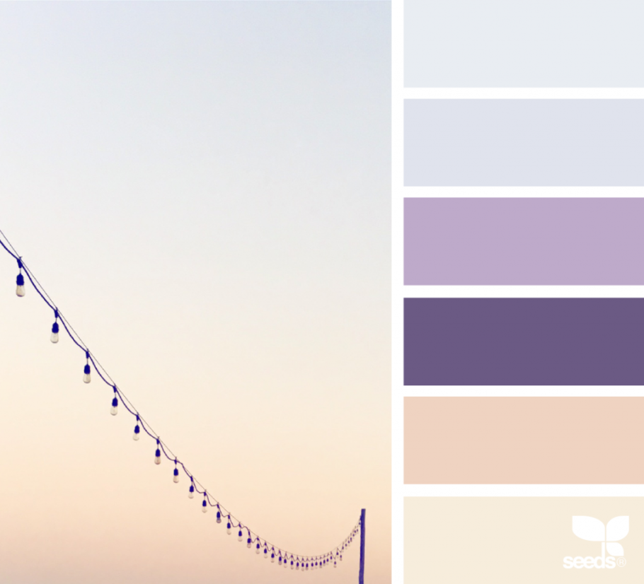 Сочетание сиреневого и бежевого палитра